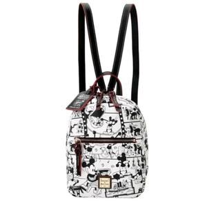 Dooney & Bourke Mini Backpack Mickey Mouse Steamboat Willie Black White Disney